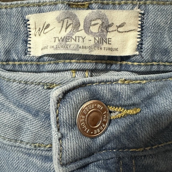 We The Free People Jeans Women's Size 29 Blue‎ Bootcut Straight Light Wash Denim - Picture 5 of 6